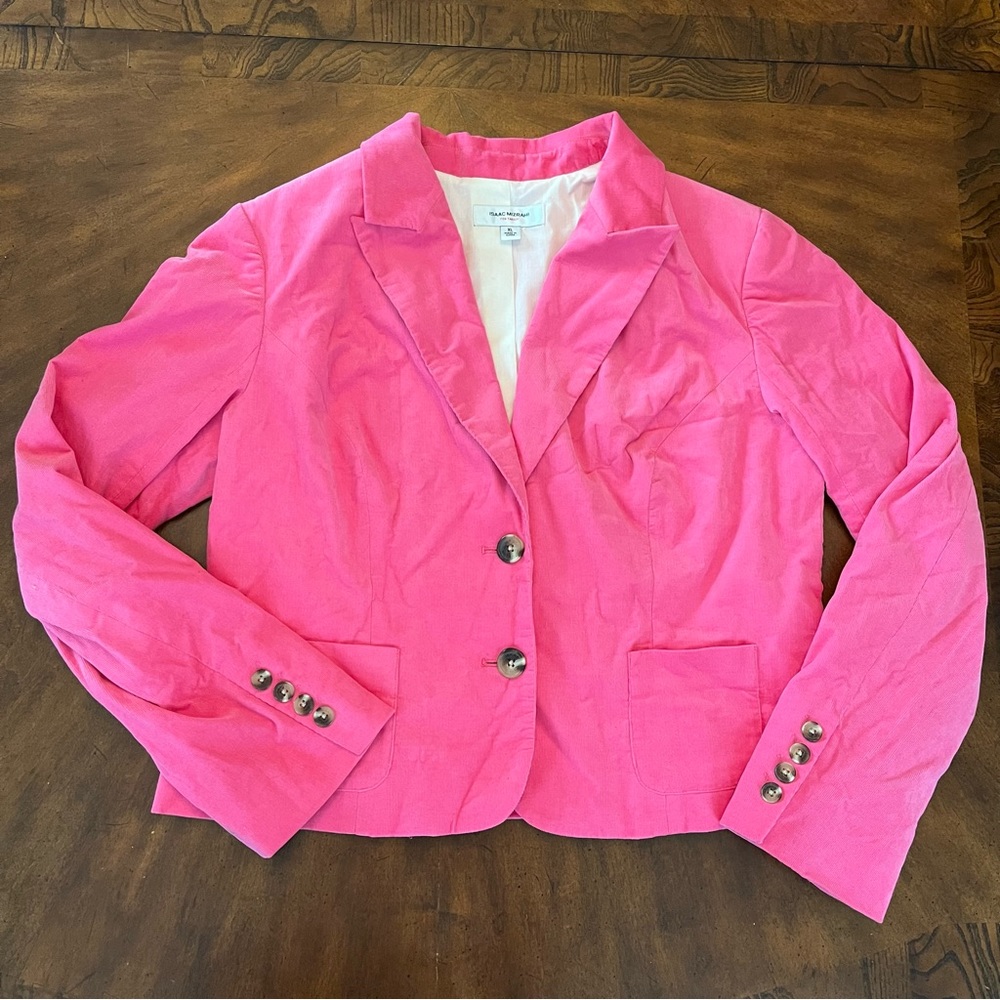Isaac Mizrahi for target pink corduroy jacket
